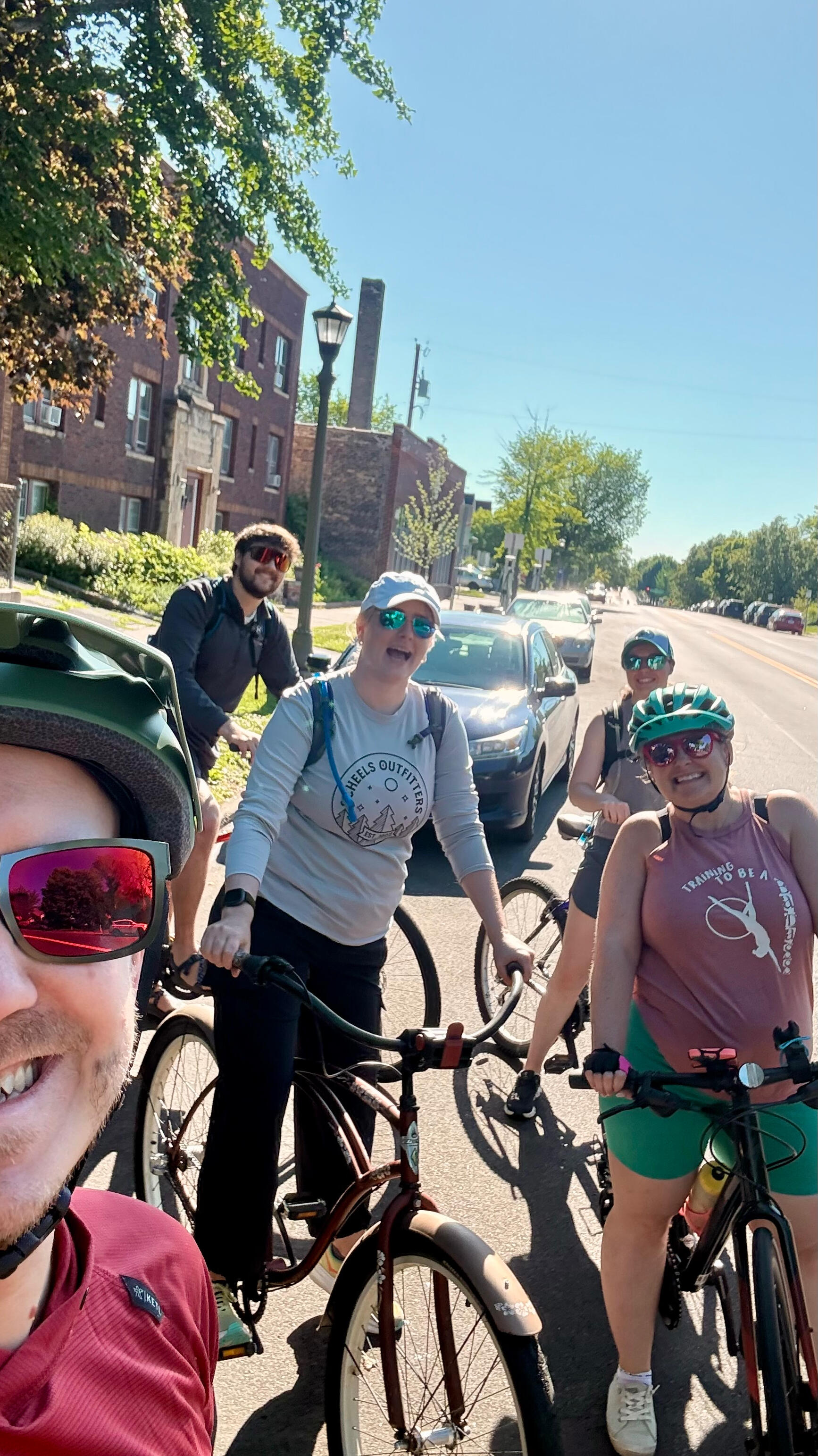 Tour de Lucé. Lindsay and Duncan’s longest ride so far. The route shifted turn by turn, but the goal stayed the same: pizza and beer. Tour de Lucé. Lindsay and Duncan’s longest ride so far. The route shifted turn by turn, but the goal stayed the same: pizza and beer.